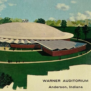 Postal ilustrada de Anderson Indiana del auditorio Warner - Imagen 1 de 8