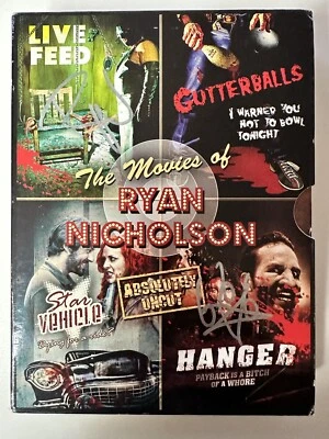 Movies of Ryan Nicholson (4-Disc DVD) SIGNED REGION 2 Horror Gore Uncut SEE PICS - Image 1 of 4