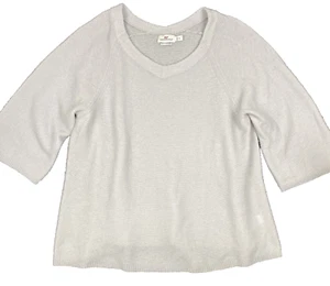 Vineyard Vines Pullover Damen XL hellgrau Pulli 3/4 Arm Wolle Kaschmir - Bild 1 von 6