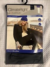 ClimateRight Cuddl Duds Women's XXL Stretch Microfiber Base Layer Legging Gray