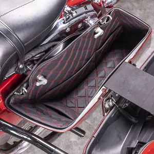 Inner Saddlebag Liners w/ Tool Pocket For Harley Road Street Electra Glide 2014+ - Foto 1 di 10