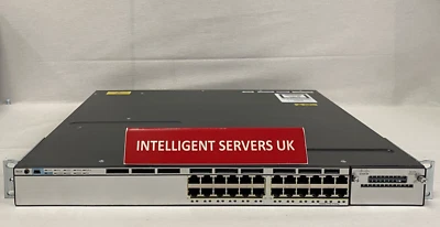 Cisco Catalyst WS-C3560X-24P-S 24 10/100/1000 Ethernet PoE+ ports IP Base Switch - Image 1 of 2