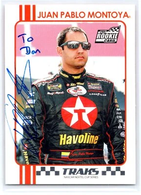 Juan Pablo Montoya Autographed Signed Card 2007 Press Pass Traks #34    Auto - Image 1 of 2