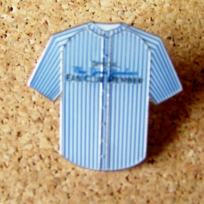 Official New York Yankees Fan Club Member pin stripe jersey lapel pin MLB NY - Image 1 of 4