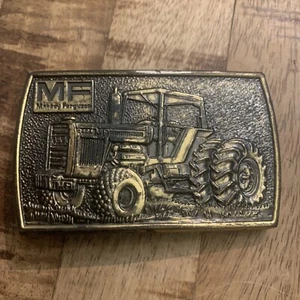 Vintage 1978 Massey Ferguson 2805 Tractor Brass Belt Great American Buckle Co. - Picture 1 of 4