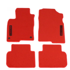 For 22-25 Honda Civic 23-25 Acura Integra Red Floor Mat Carpet Nylon w/Red Sport - Picture 1 of 1