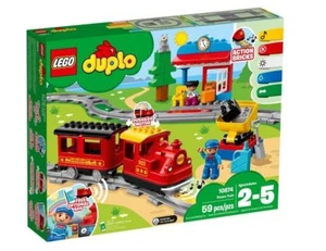 10874 STEAM TRAIN motorized LEGO duplo NEW legos set duplos NISB light sound - Picture 1 of 1