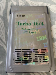 Vintage IBM Turbo 16/4 Token Ring karta PC PCMCIA - Zdjęcie 1 z 2