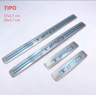 NEW modello Fiat Tipo 2015-2022 Accessori Battitacco Soglia Protezione Acciaio - Immagine 1 di 4