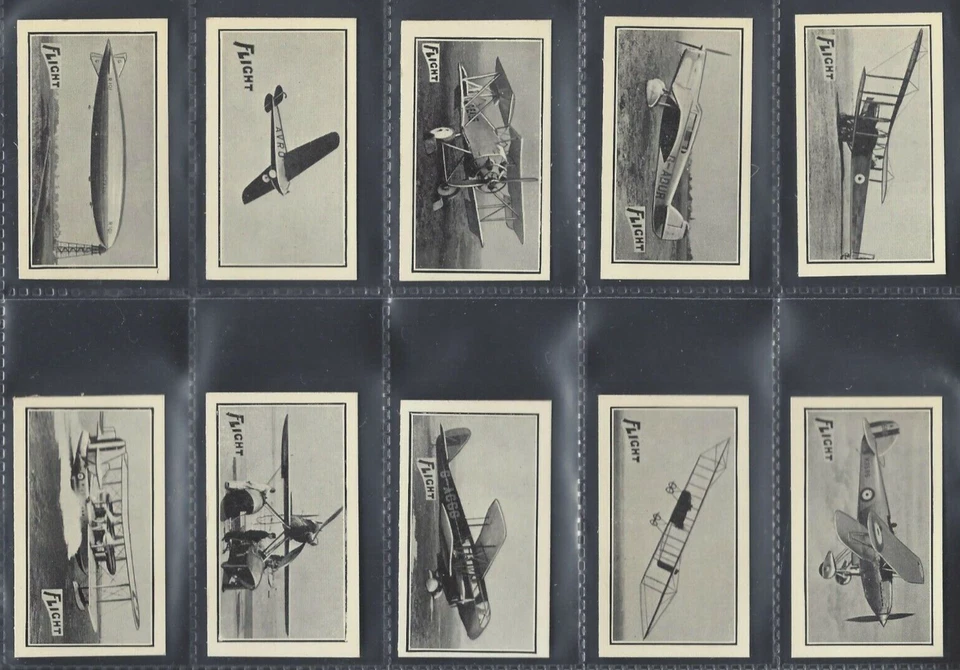 ROBERTSON & WOODCOCK - BRITISH AIRCRAFT SERIES - FULL SET OF 50 CARDS - Image 1 of 4