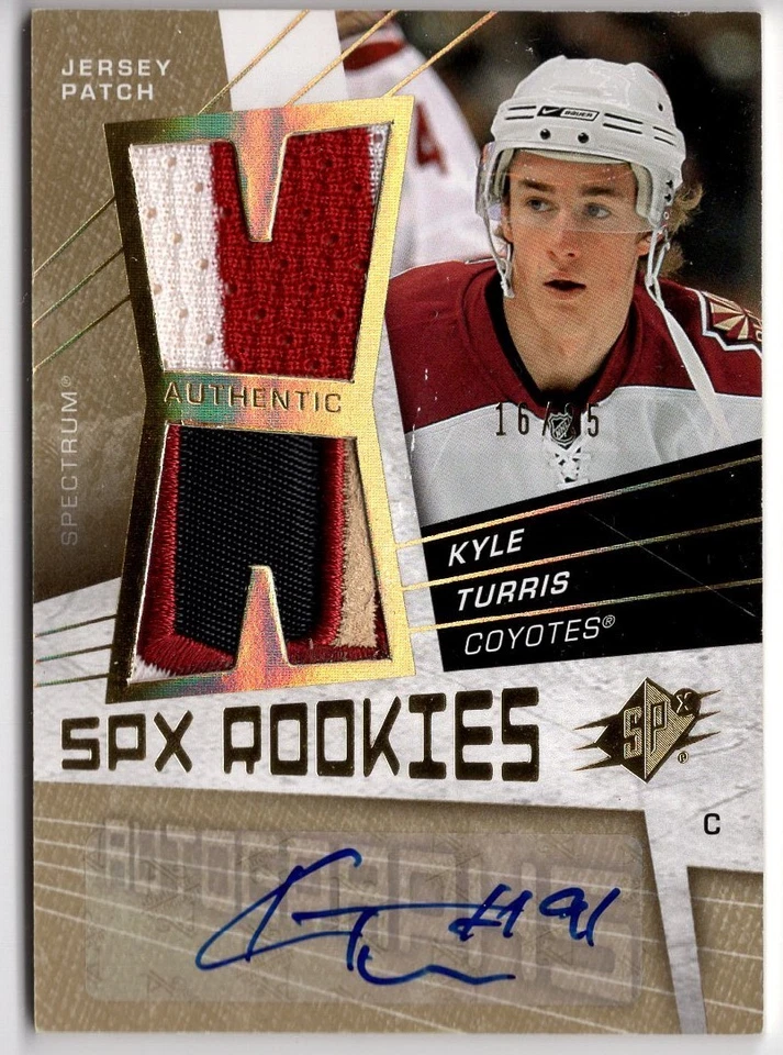 2008-09 SPx Spectrum Auto Patch RC #185 Kyle Turris 16/25 - Image 1 of 1