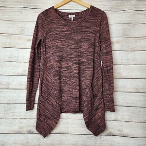 LOGO by Lori Goldstein Damen Pullover rosa meliert V-Ausschnitt Gr. XS - Bild 1 von 12