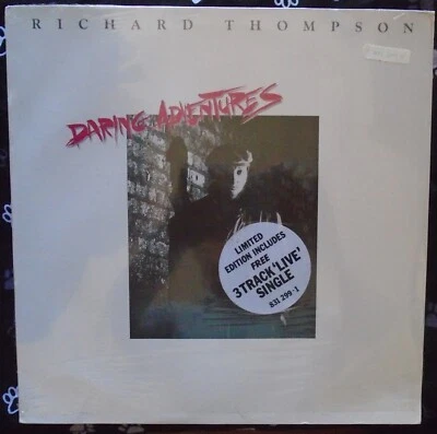 RICHARD THOMPSON, Daring Adventures [w/hype + 45] German New Old Stock Sealed LP - Image 1 of 2