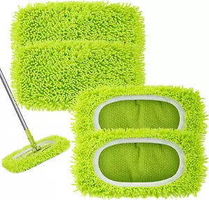 Reusable Dry Sweeping Cloths Microfiber Wet Mop Pads Compatible with Swiffer Swe - Picture 1 of 12