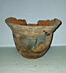 Präkolumbianische Indianer Indianer Caddo teilweise Keramik Glas Artefakt - Bild 1 von 15