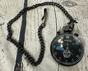 Invicta Character Collection Popeye Quartz 50mm Black Dial Pocket Men's Watch Ra - Picture 1 of 11