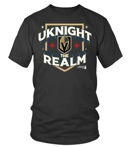 VEGAS GOLDEN KNIGHTS 2023 STANLEY CUP PLAYOFFS UKNIGHT THE REALM T-SHIRT S-3XL Cover
