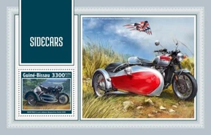 Sidecars Motorcycles MNH Stamps 2018 Guinea-Bissau S/S - Picture 1 of 1