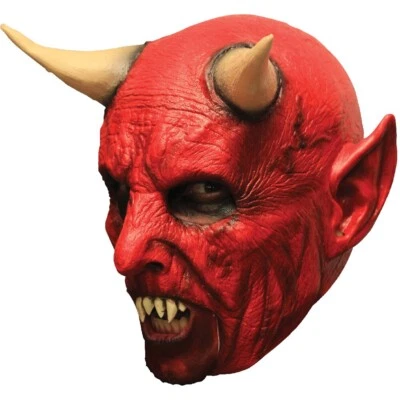 Ghoulish Productions Demon Latex Face Mask Horror Halloween Cosplay - Image 1 of 4