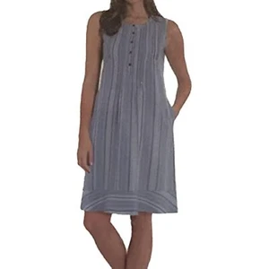 Briggs Damen Leinenmischung Kleid (marine, Small) - Bild 1 von 1