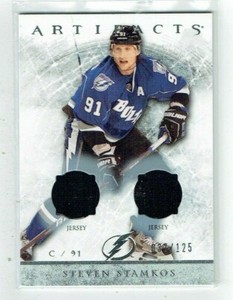 12-13 UD Upper Deck Artifacts  Steven Stamkos  /125  Dual Jerseys