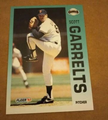 1992 Fleer SCOTT GARRELTS Baseball Card #636. SAN FRANCISCO GIANTS. - Image 1 of 2