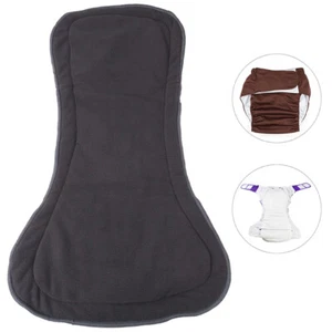 Adult Bamboo Charcoal Cloth Diaper Insert Pad Reusable Liner Nappy Liner 4LYXHU - Picture 1 of 7