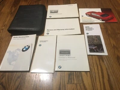 BMW 528i 540i 1998 manual del propietario conjunto de estuche de libros fabricante de equipos originales de fábrica Foto 1 de 4