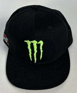 Monster Energy Drink BG3 Gorra Gorra Snapback OSFM Negro Verde Bordado Billete Plano - Imagen 1 de 6