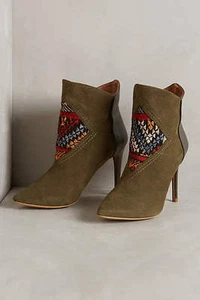 $299 New Anthropologie "Howsty Etnia Booties"Shoes Euro 38 US 8 SOLD OUT 5* - Picture 1 of 12