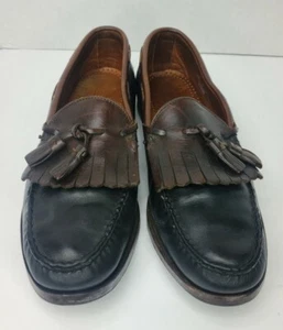 Allen Edmonds Kittery men's black & brown slip on leather shoes size 10.5 D - Picture 1 of 8