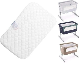 Baby Crib Basket Replacement Mattress Soft Cushy AntiAllergic Quilted Breathable - Picture 1 of 3