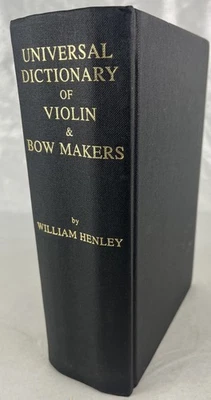Универсальный словарь скрипки и смычка - William Henley HC 1997 переиздание - Изображение 1 из 4