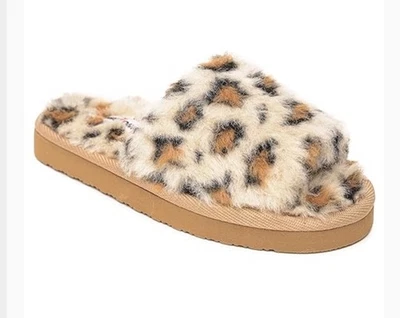 Nuevo Minnetonka Mujer Lolo Crema Estampado Leopardo Talla 6 Foto 1 de 3