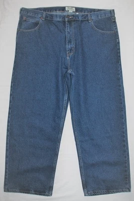 MEN DUKE AUTHENTIC DENIM DARK BLUE STRAIGHT LEG CLASSIC FIT JEANS 44M X 29 - Image 1 of 4