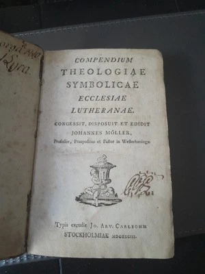 1793 Compendium theologiae symbolicae Ecclesiae Lutheranae - Image 1 of 4