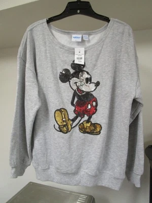 Blusa moletom Disney Mad Engine lantejoulas Mickey tamanho M - Imagem 1 de 4