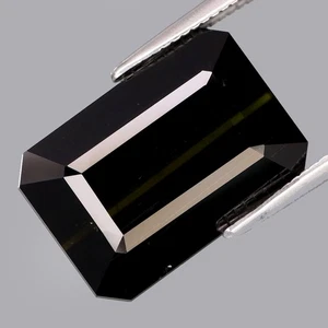 9,13Ct. Hinreißende Farbe Natürlicher GROSSER Grüner Turmalin Mosambik Perfekte Form - Bild 1 von 4