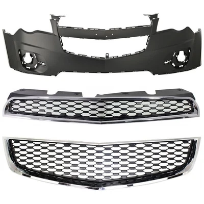 Bumper Face Bar Grilles Front for Chevy Chevrolet Equinox 2010-2015 Foto 1 de 4
