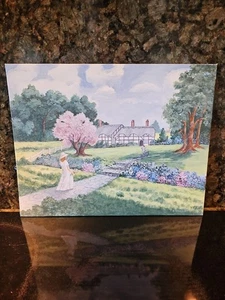 Artist Beverly Leonard Original painting Cottage Garden signed dated 1993 - Picture 1 of 11