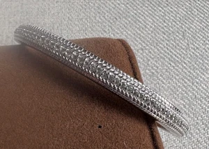 Sterlingsilber Judith Ripka Manschette hellschweizerischer Blautopas Steine 7 Zoll - Bild 1 von 9