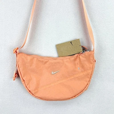 NIKE Aura Crescent Crossybody Bag Peach HQ4370 NWT - Image 1 of 4
