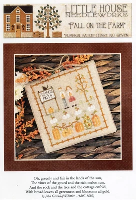 Little House Needleworks PUMPKIN PATCH Fall On The Farm No. 7 Cross Stitch Chart - Image 1 of 3