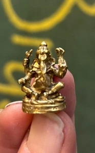 1 Zoll Messing Statue Ganesha - Bild 1 von 4