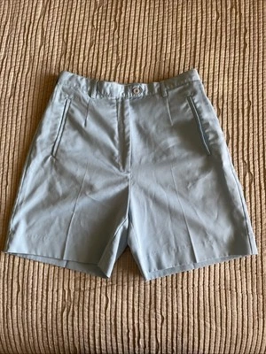Vintage CUTTER & BUCK Baby Blue High Rise Tailored Relaxed Lightweight Shorts 6 - Image 1 of 4