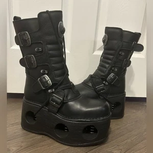 NWOB New Rock Boot Metallic M-373-S2 Size EU 40 - Picture 1 of 14