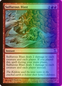 MTG Magic the Gathering Sulfurous Blast (180/301) Time Spiral MP FOIL - Picture 1 of 1