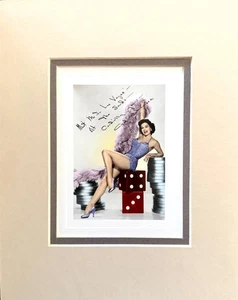FOTO CYD CHARISSE FIRMADA A MANO 8" X10" COLOR MATE "UN GRAN COLECCIONABLE" - Imagen 1 de 1