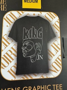 Jolie Noire Men's Black History Graphic Print Short Sleeve Medium Crewneck Tee - Picture 1 of 5