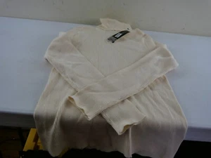 Ralph Lauren Damen XL cremefarben Baumwolle Strick Rollkragen Pullover, Logo NEU $ 60 - Bild 1 von 9